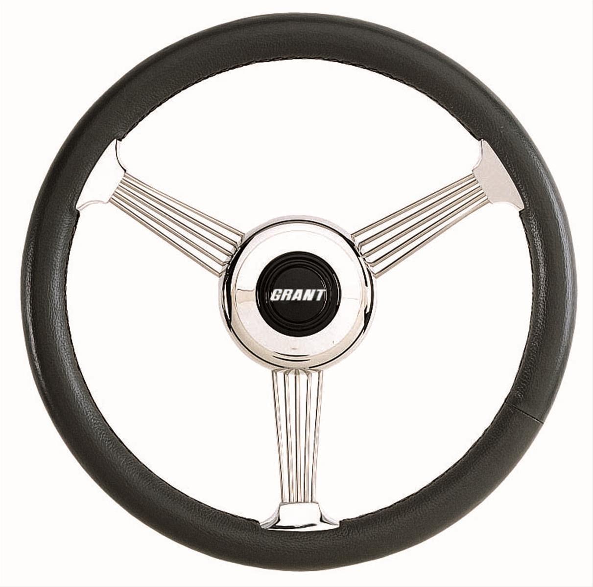 Grant GR1050 14.75" Banjo Steering Wheel Black Leather Grip 3-1/2" Dish