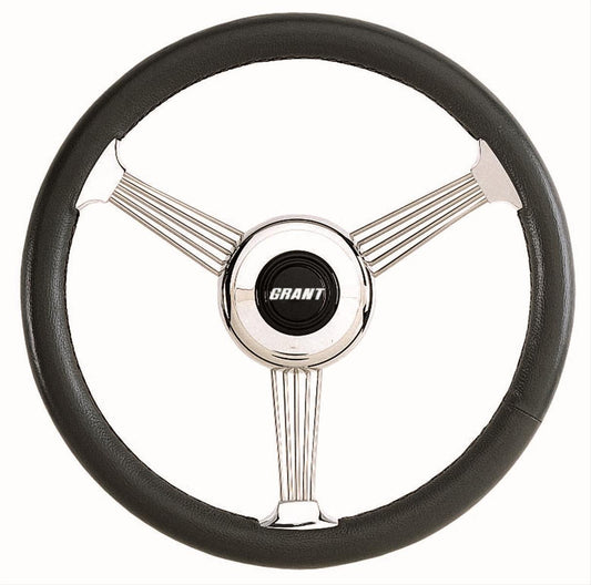 Grant GR1050 14.75" Banjo Steering Wheel Black Leather Grip 3-1/2" Dish