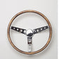 Grant GR201 Classic 15" Steering Wheel Chrome 3 Spoke/Hardwood Walnut Rim