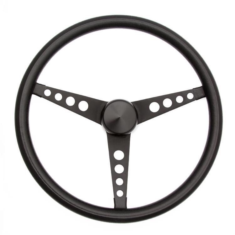 Grant GR279 Classic 3 Spoke 15" 3-Bolt Mount Black Vinyl Steering Wheel