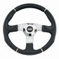 Grant GR452 13.5" Club Sport Steering Wheel Polished 3 Spoke/Black Vinyl Grip