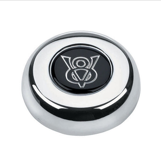 Grant GR5682 Chrome Ford V8 Horn Button for Classic & Challenger Steering Wheels