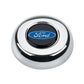 Grant GR5685 Chrome Horn Button for Classic/Challenger Steering Wheels Ford Logo