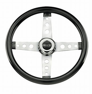 Grant GR570 Cruisin' Steering Wheel Vinyl Black Grip 13.5" Diameter 3-Bolt