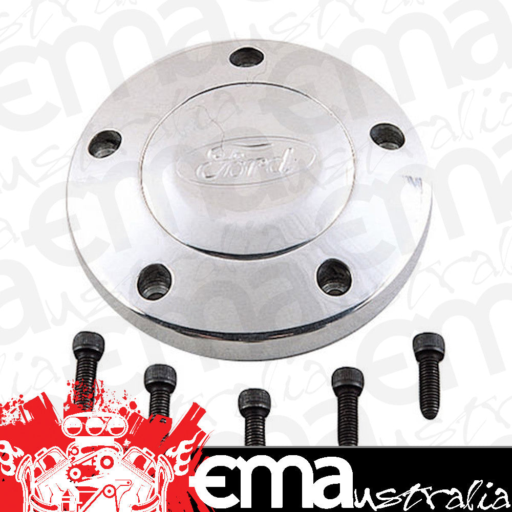 Grant GR5875 Signature Steering Wheel Polished Billet Horn Button Ford Oval