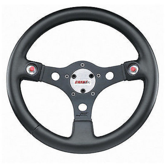 Grant GR673 13" Performance Gt Steering Wheel Black 3 Spoke Black Vinyl Grip