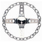 Grant GR740 11" Classic Chain Steering Wheel Chromed 4 Spoke Chrome Chain Grip. 3-1/2" Dish