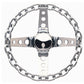 Grant GR740 11" Classic Chain Steering Wheel Chromed 4 Spoke Chrome Chain Grip. 3-1/2" Dish