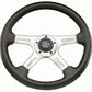 Grant GR742 14" Elite Gt Steering Wheel Polished 4 Spoke Black Vinyl Grip