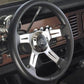Grant GR742 14" Elite Gt Steering Wheel Polished 4 Spoke Black Vinyl Grip