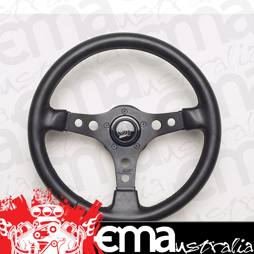 Grant GR774 14" Formula Gt Steering Wheel Black 3 Spoke Black Vinyl Grip