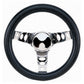 Grant GR833 10" Classic Series Steering Wheel Chrome 3 Spoke Black Vinyl Grip