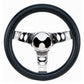 Grant GR833 10" Classic Series Steering Wheel Chrome 3 Spoke Black Vinyl Grip