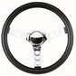 Grant GR838 Classic Series Steering Wheel 13.5" Chrome 3 Spoke Black Vinyl Grip