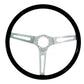 Grant GR928 14.5" Classic GM Steering Wheel Brushed S/S 3 Spoke/Gloss Black Rim