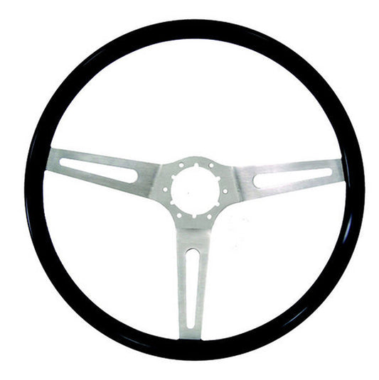 Grant GR928 14.5" Classic GM Steering Wheel Brushed S/S 3 Spoke/Gloss Black Rim