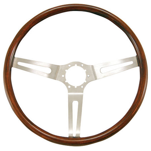 Grant GR930 14.5" Classic GM Steering Wheel Brushed S/S 3 Spoke/Walnut Rim
