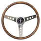 Grant GR963 13.5" Classic Ford Mustang Steering Wheel S/S 3 Spoke Walnut Grip