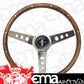 Grant GR963 13.5" Classic Ford Mustang Steering Wheel S/S 3 Spoke Walnut Grip