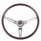 Grant GR971 16" Classic GM Steering Wheel Brushed S/S 3 Spoke Mahogany Wood Grip