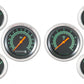 Classic Instruments GS01SLF G-Stock - 6 Gauge Set 3-3/8" Speedo & Tacho, 2-1/18" Fuel, Oil, Temp, Volts