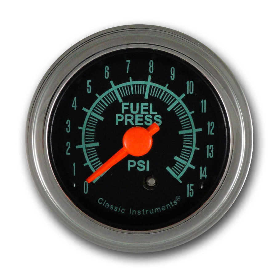 Classic Instruments GS15SLF G-Stock - Fuel Pressure Gauge 15 PSI 2-1/8"