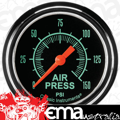 Classic Instruments GS318SLF G-Stock 2 5/8" Air Pressure Gauge