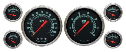 Classic Instruments GS51SLF G-Stock 4 - 5/8" Speedo & Tach, 2-1/8" Fuel, Oil, Te