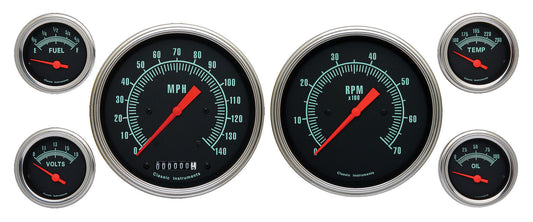 Classic Instruments GS51SLF G-Stock 4 - 5/8" Speedo & Tach, 2-1/8" Fuel, Oil, Te