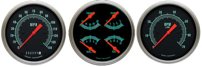Classic Instruments GS53SLF G-Stock 4 - 5/8" Speedo & Tach & Quad
