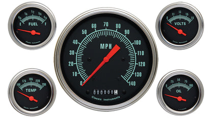 Classic Instruments GS54SLF G-Stock 4 - 5/8" Speedo, 2-1/8" Fuel, Oil, Temp, Vol