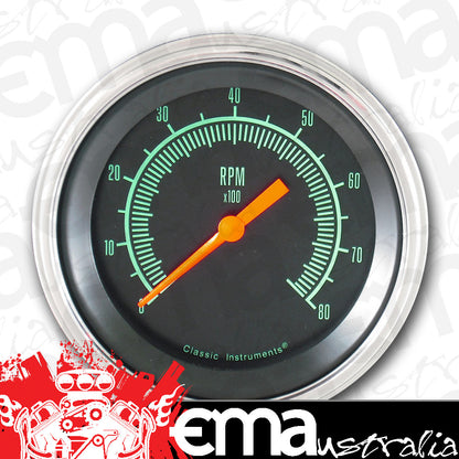 Classic Instruments GS80SLF G-Stock - Tachometer 8K RPM 3-3/8"