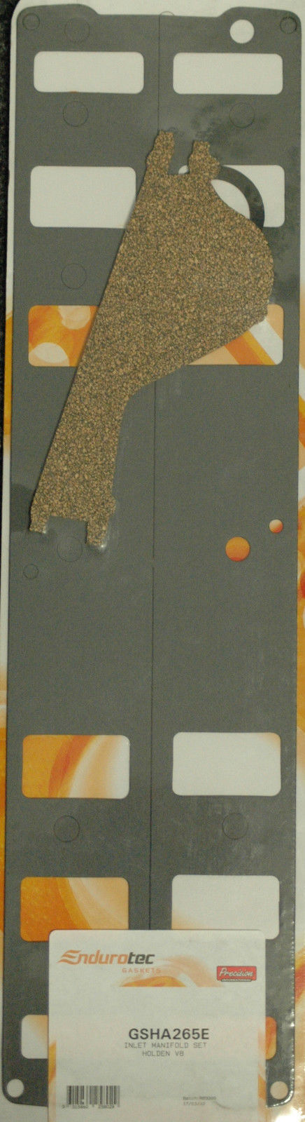 Endurotec GSHA265E Endurotec Inlet Manifold Gasket Set Holden V8 Red Up To 6/1976