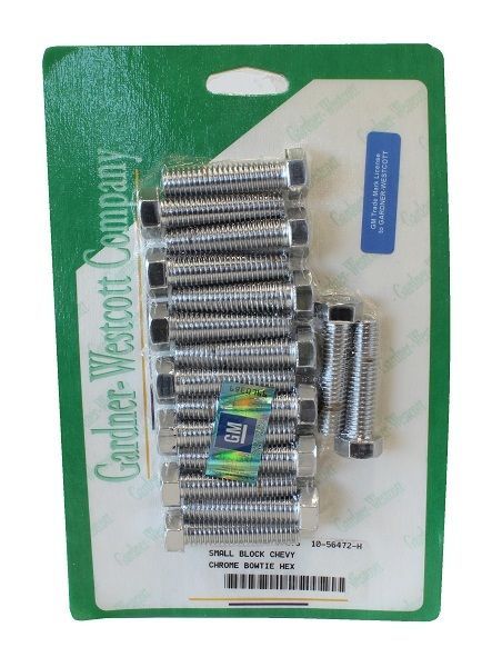 Gardner Westcott GW10-56472-H Outside Head Bolts Chrome Hex suit Chev SB V8