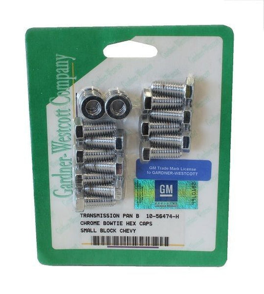 Gardner Westcott GW10-56474-H Transmission Pan Bolts Chrome Hex suit Th350/400