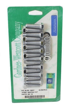 Gardner Westcott GW10-56479-H Intake Manifold Logo Bolts Chrome suit Chev BB V8