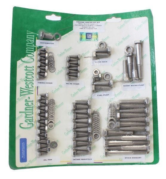 Gardner Westcott GW10-56495-HSP S/S Engine Dress-Up Bolt Kit for Chev LT1 5.7L V