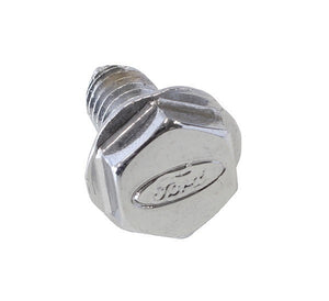 Gardner Westcott GW11-22276 Chrome Hex Body Bolts 5/16" x 13/16" w/ Ford Oval Logo
