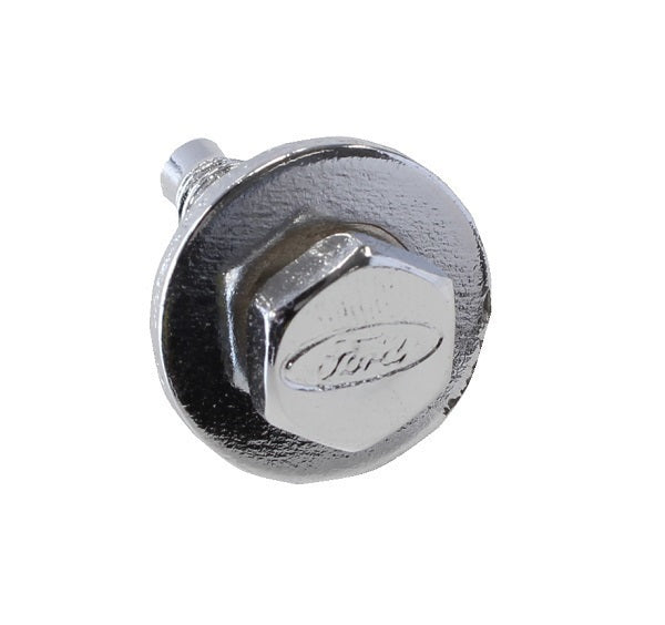 Gardner Westcott GW11-25212 Chrome Hex Washer Sems Body Bolts 1/4-20" x 7/8" 3/4" O.D Washer w/ Ford Oval Logo