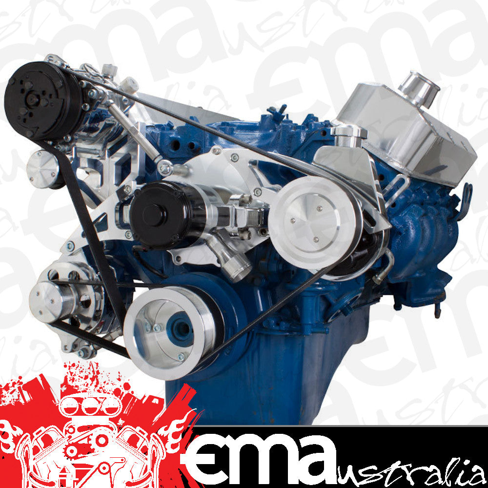 CVF 460-SERPENTINE-AC-EWP Ford 460 Serpentine System - AC and Power Steering Electric WP