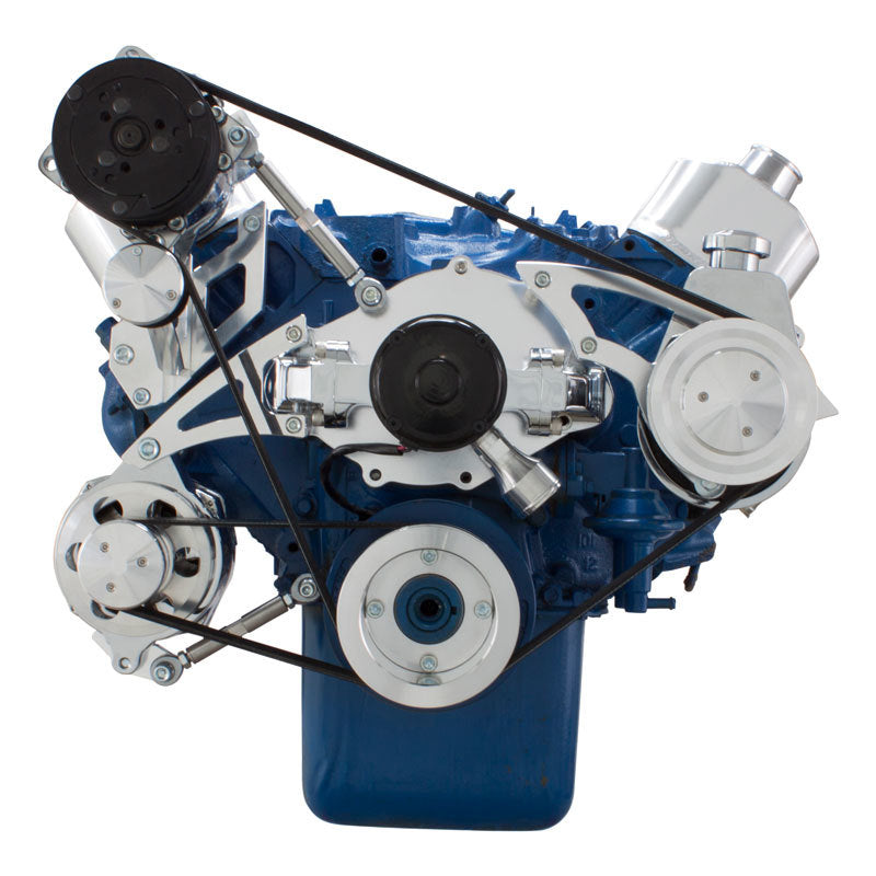 CVF 460-SERPENTINE-AC-EWP Ford 460 Serpentine System - AC and Power Steering Electric WP