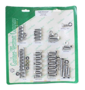 Gardner Westcott GW17-56490-HSP S/S Engine Dress-Up Flame Bolt Kit Chev SB V8