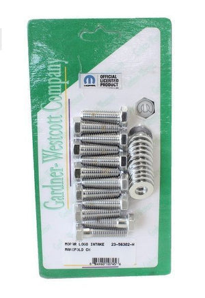 Gardner Westcott GW23-56302-H Intake Manifold Logo Bolts Chrome Chrysler SB V8