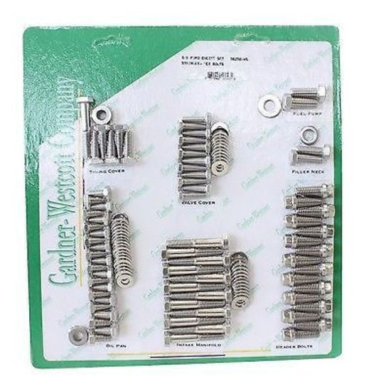 Gardner Westcott GW56250-HS S/S Engine Dress-Up Bolt Kit Ford 289/302W Natural