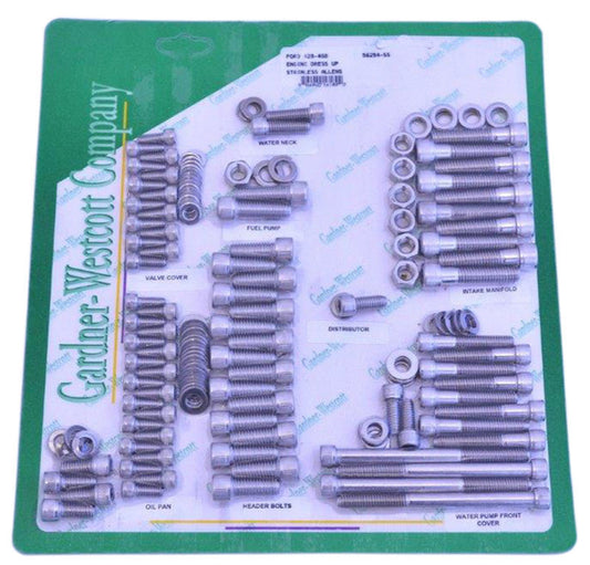 Gardner Westcott GW56254-SS Ford BB 429-460 S/S Allen Head Engine Bolt Kit