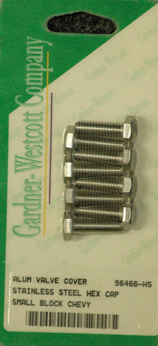 Gardner Westcott GW56466HS Stainless Steel Valve Cover Bolts Chev SB 1/4" x 20mm