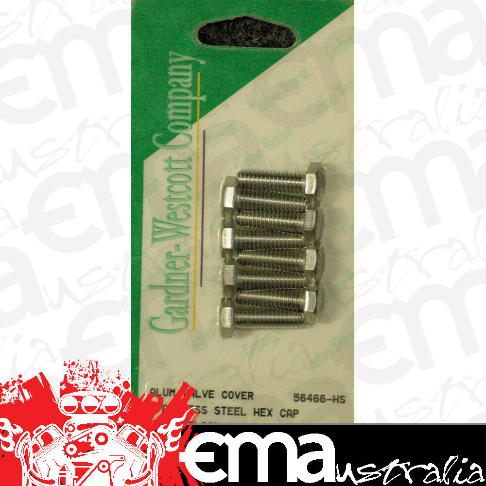 Gardner Westcott GW56466HS Stainless Steel Valve Cover Bolts Chev SB 1/4" x 20mm