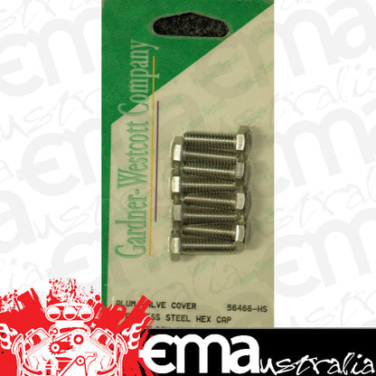 Gardner Westcott GW56466HS Stainless Steel Valve Cover Bolts Chev SB 1/4" x 20mm