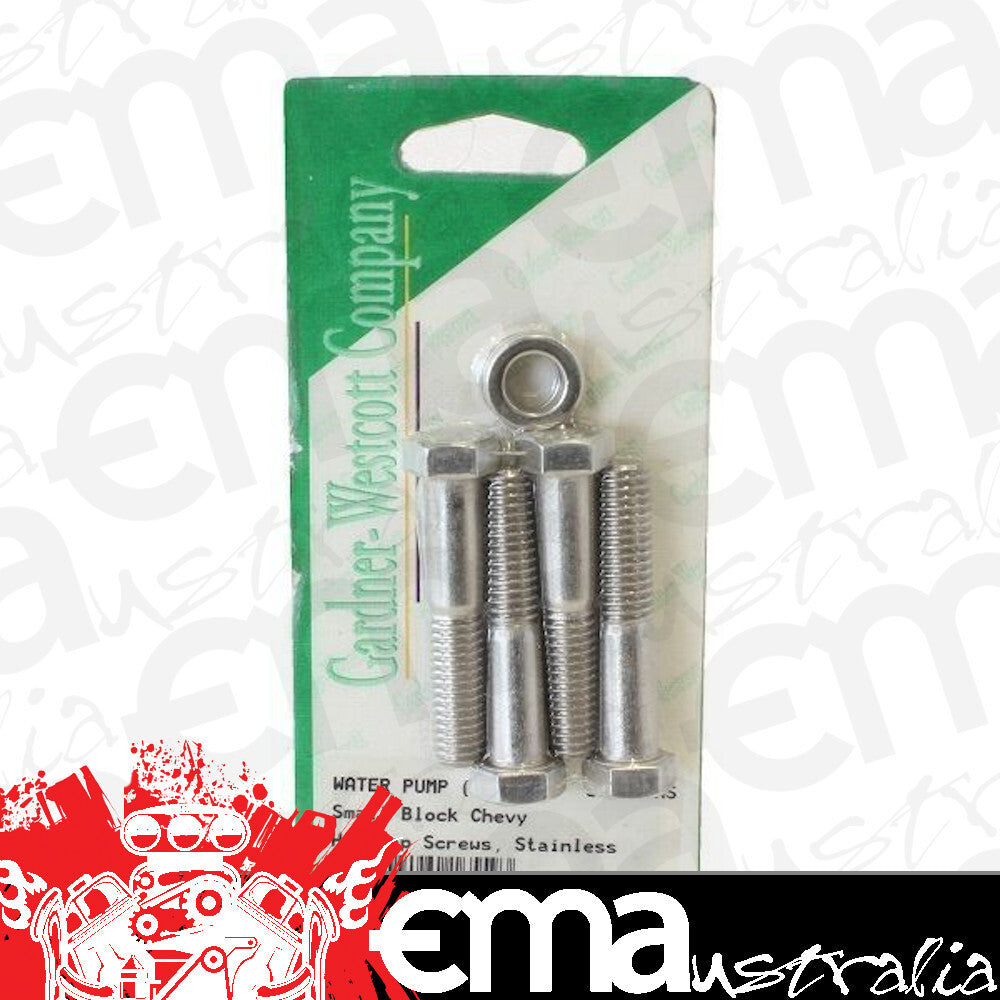 Gardener-Westcott GW56467-HS Gardner Westcott S/S Long Water Pump Bolt Kit suit Chev SB & BB V8