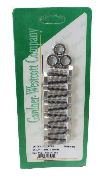Gardner Westcott GW56469-HS Chev SB Pre-86 S/S Intake Manifold Bolt Set